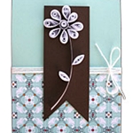 Quilling pastkartes ar savām rokām