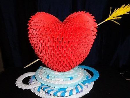 Kā padarīt origami no papīra sirds, video