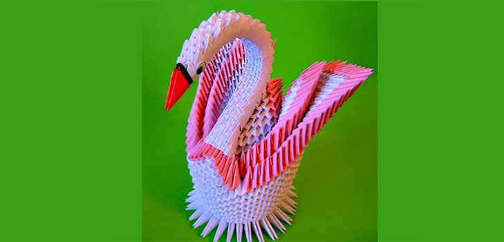 Kā padarīt gulbju origami no moduļiem - soli pa solim instrukciju ar fotogrāfijām un video