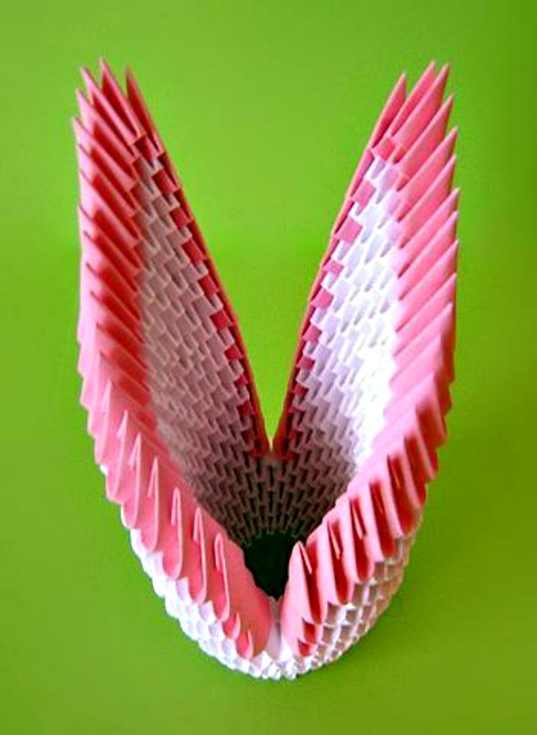 Kā padarīt gulbju origami no moduļiem - soli pa solim instrukciju ar fotogrāfijām un video
