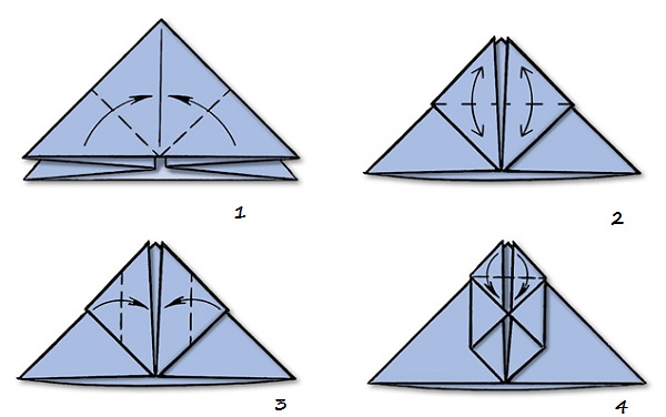 sniegmanis origami iesācējiem