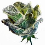 Origami naudas: Rose