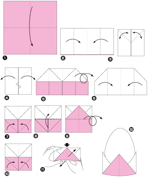 Lieldienu origami