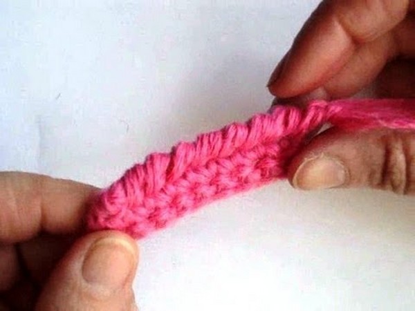 Crochet "Rachy step" - izpildes tehnika