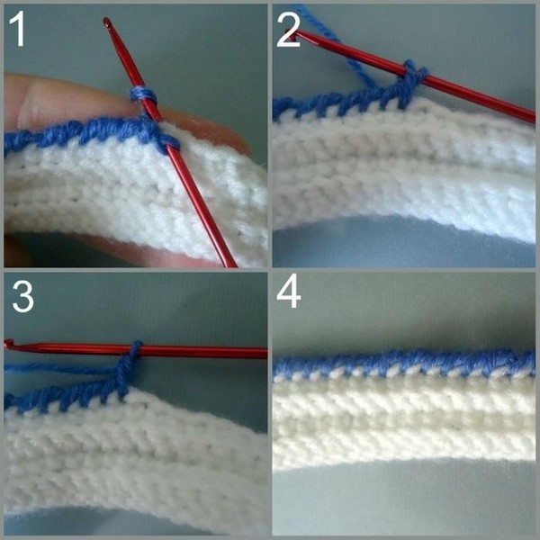 Crochet "Rachy step" - izpildes tehnika