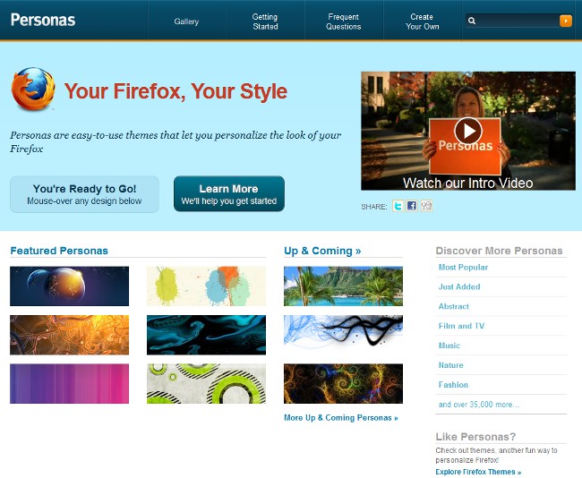 Mozilla Firefox 4.0 tēmas