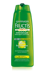 Garnier Fructis apjoms un atgūšana Garnier Fructis apjoms un atgūšana