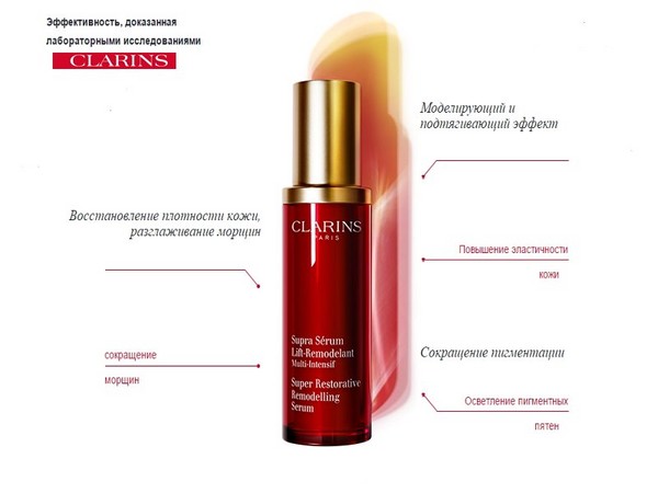 Ideāla ķēde: Clarins Multi-Intensifa seruma modelēšana