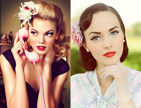 Kā padarīt kosmētiku par pin-up stilu: foto