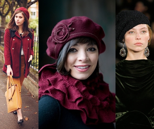 Modes berets: 2014. gada rudenī un ziemā visbiežāk populārāko berešu fotoattēli