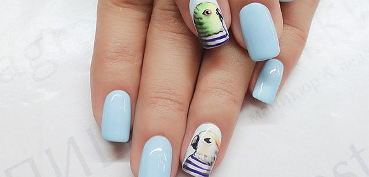 Nail art uz viena nagu - rudens tendence-2016