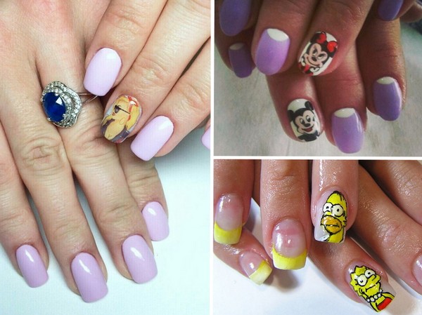 Nail art uz viena nagu - rudens tendence-2016