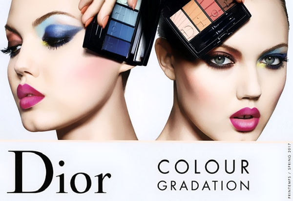 Nerātīgs gradients Dior krāsu gradācijas dekoratīvajā kolekcijā