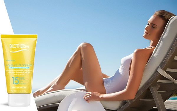 Biotherm Aqua-Gelée Solaire pludmales līnija samtainajai ādai
