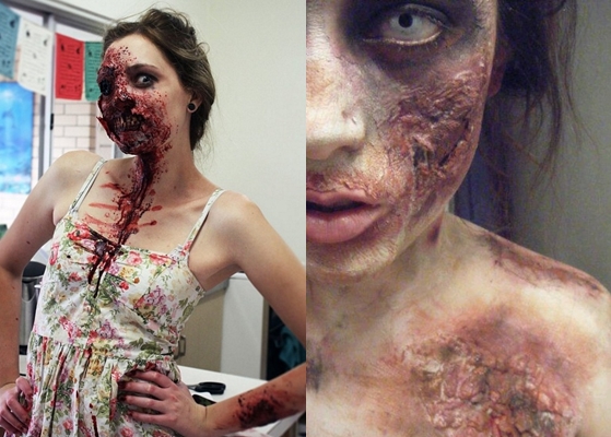 Zombie makeover par Halloween: foto, video, kā padarīt savas rokas