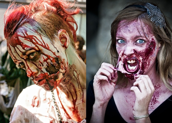 Zombie makeover par Halloween: foto, video, kā padarīt savas rokas