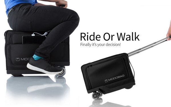 Modobag par spilgtu ceļojumu: pirmā motorizētā čemodāna