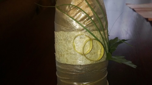 Kāzu šampanieša dekorēšana ar savām rokām