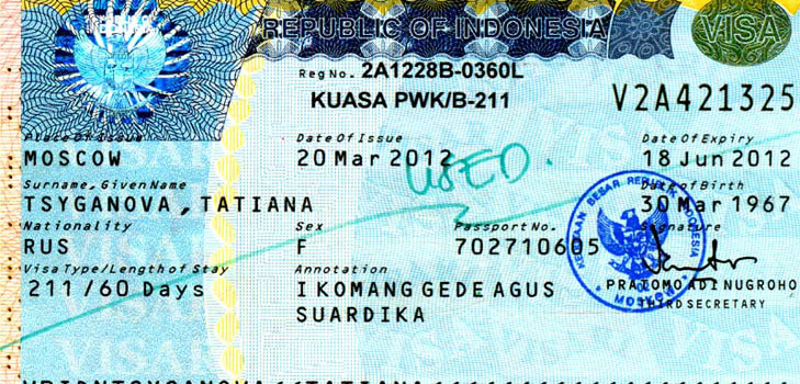 Vīza Baliem krieviem: vai jums to vajag?
