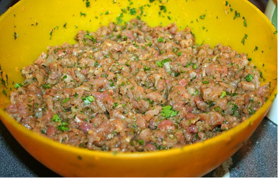 sastāvdaļas khinkali