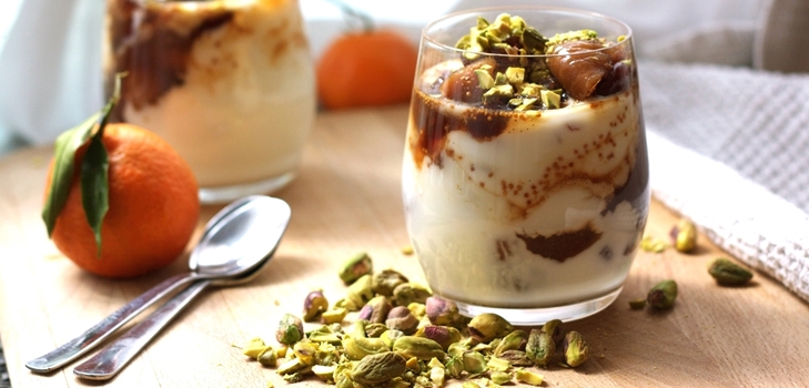 Valentīna diena vieglā vaniļas deserts, recepte