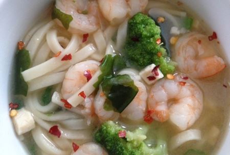 Miso zupa ar garnelēm