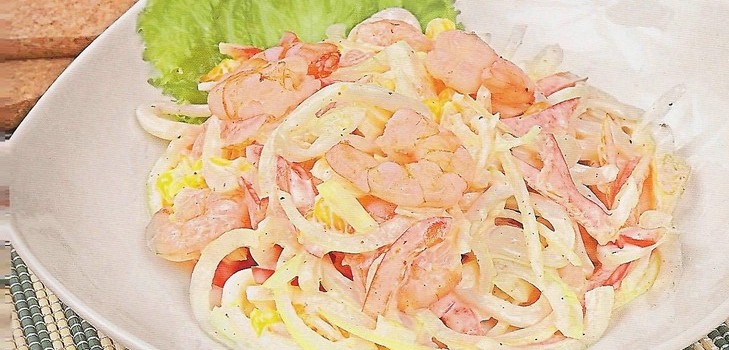 Garneļu un kalmāru salāti