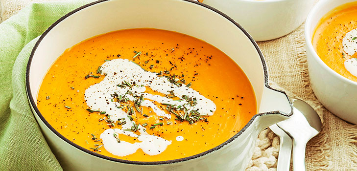 Delicious ķirbju zupa