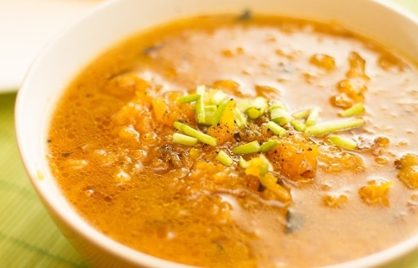 Delicious ķirbju zupa