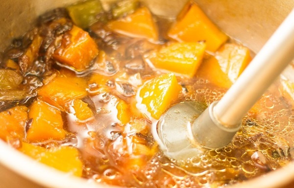 Delicious ķirbju zupa