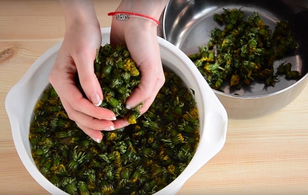 Jam un medus no dandelions ar citronskābi un bez skābes